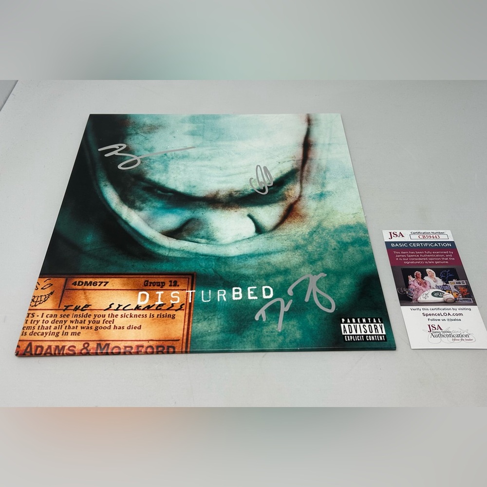 Disturbed signed The Sickness‎ Album JSA COA